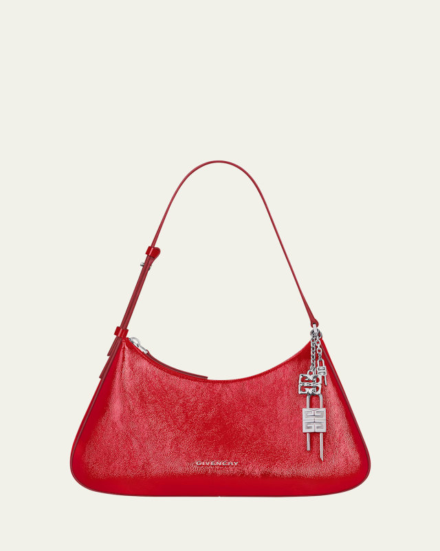 Lucky Small Lock Shoulder Bag in Leather